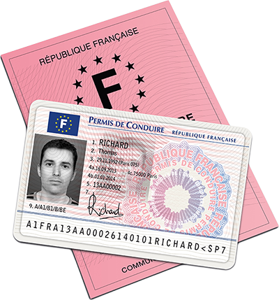 Illustration permis de conduire